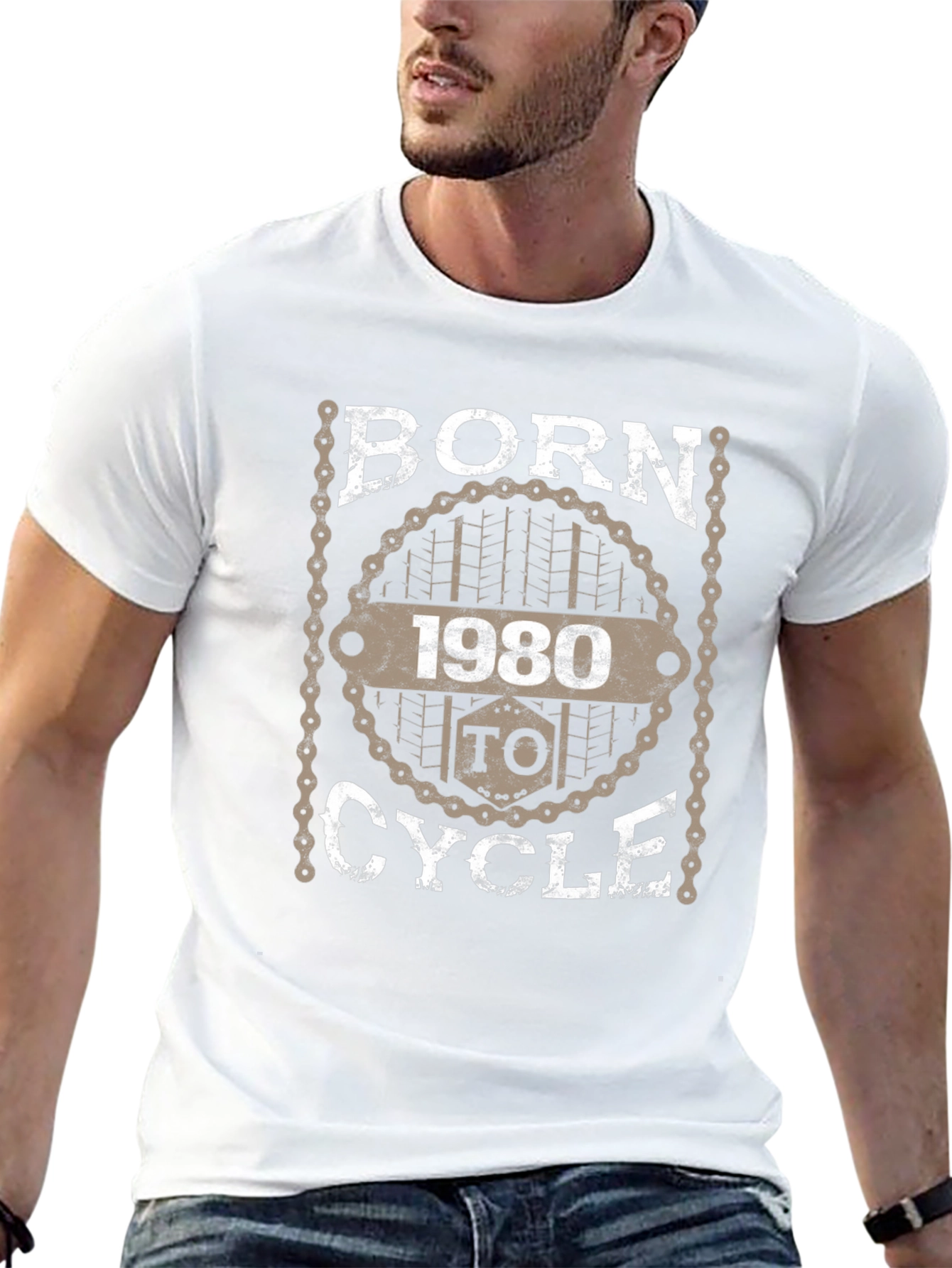 Born 1980 to Cycle Graphic T-Shirt