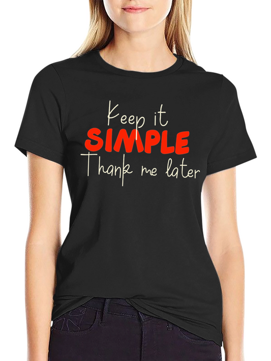 Keep it Simple Mens Black Graphic Tee