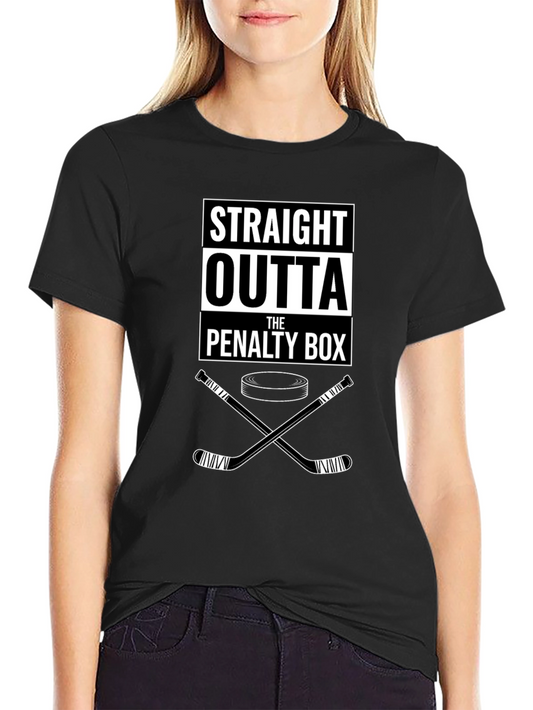 Straight Outta The Penalty Box Hockey T-Shirt