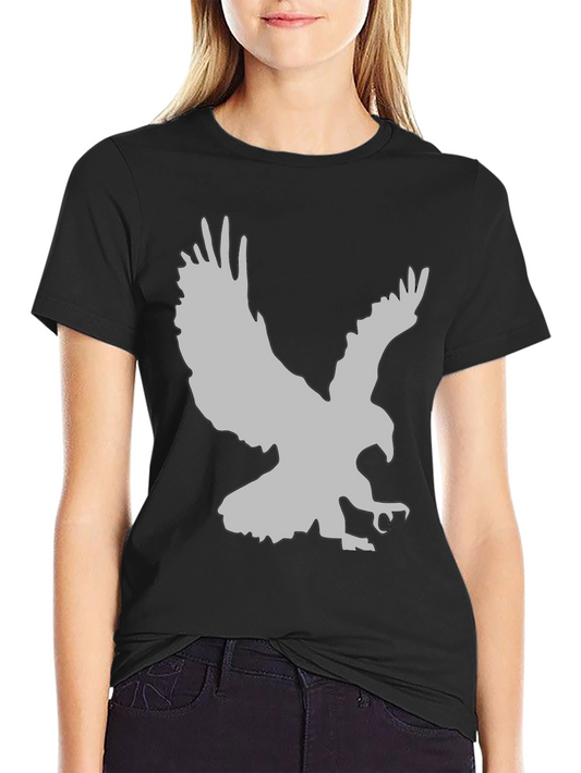 Eagle Graphic Print Black T-Shirt
