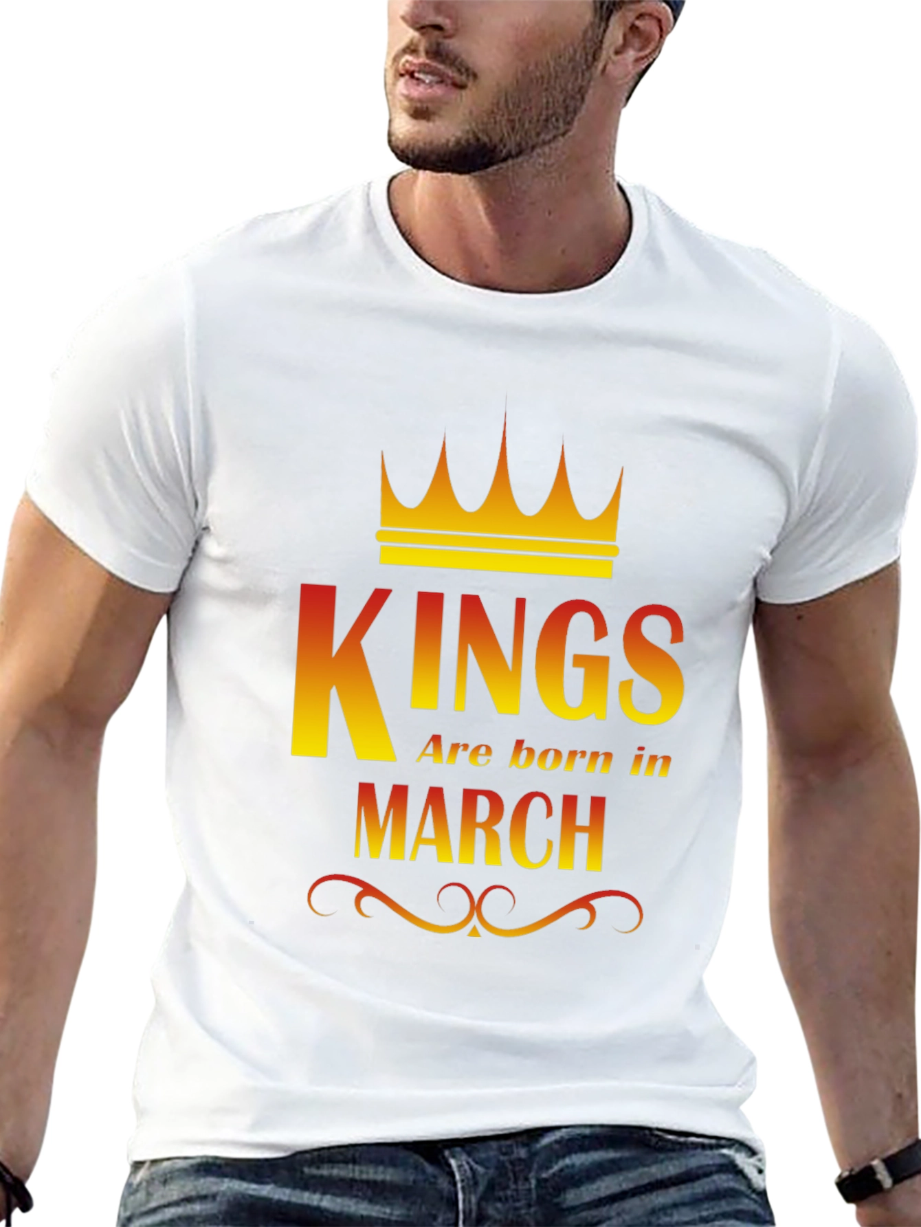 Kings Are Born In March Graphic T-Shirt