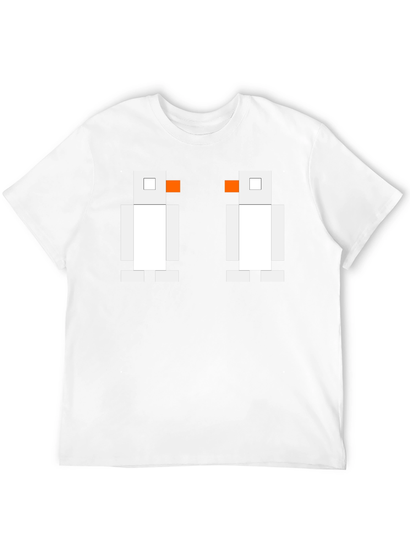 Pixelated Penguin Tee - Classic Black Cotton T-Shirt