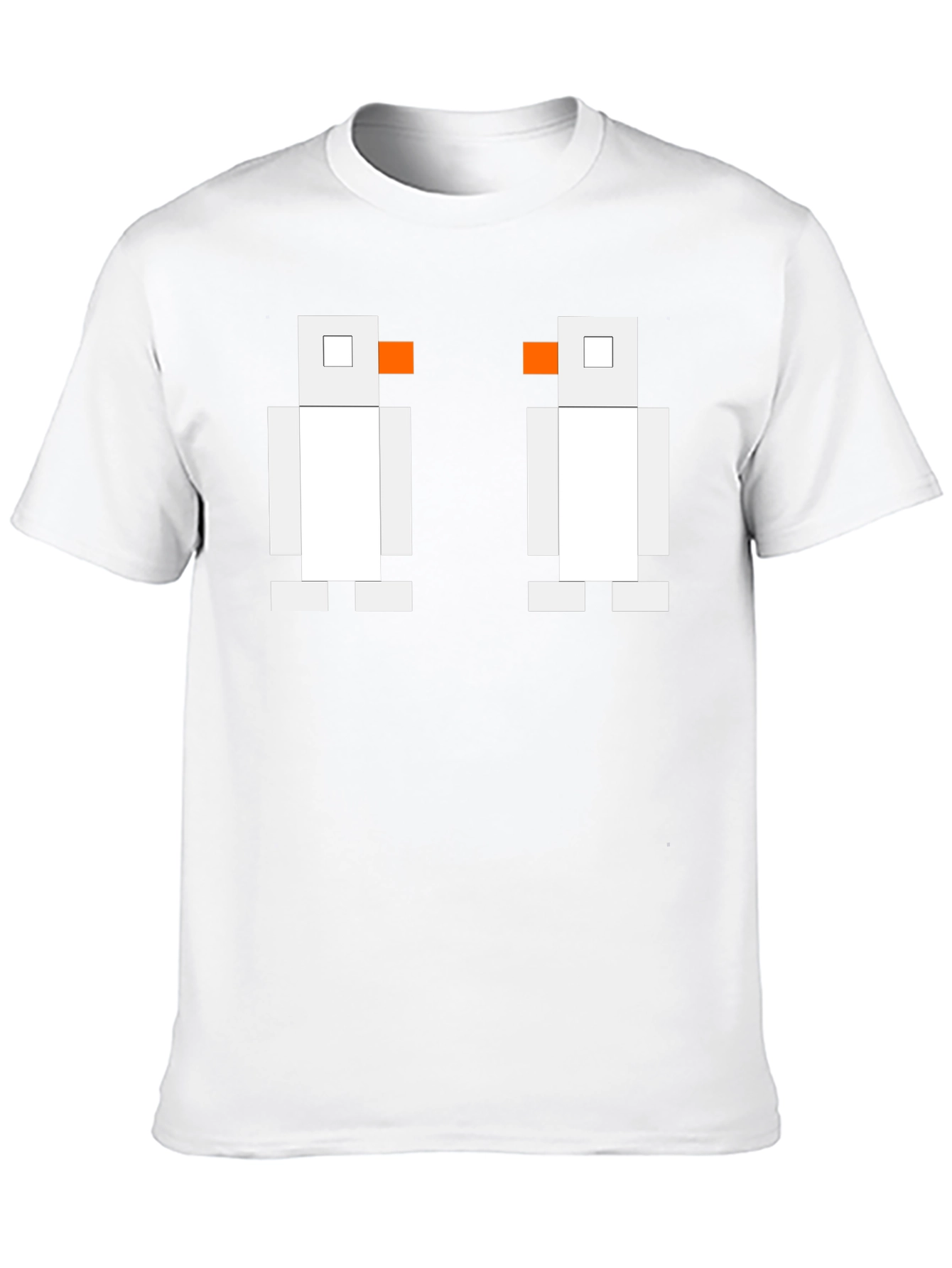 Pixelated Penguin Tee - Classic Black Cotton T-Shirt