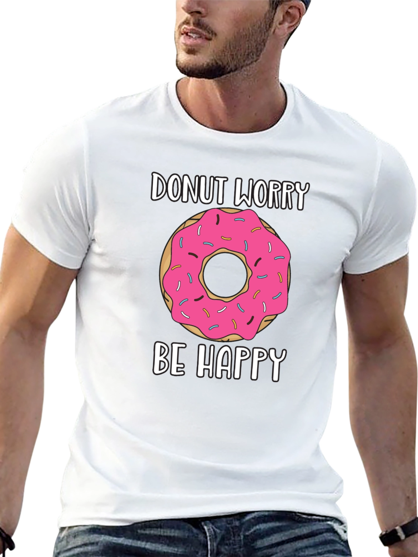 Donut Worry Be Happy Graphic Tee