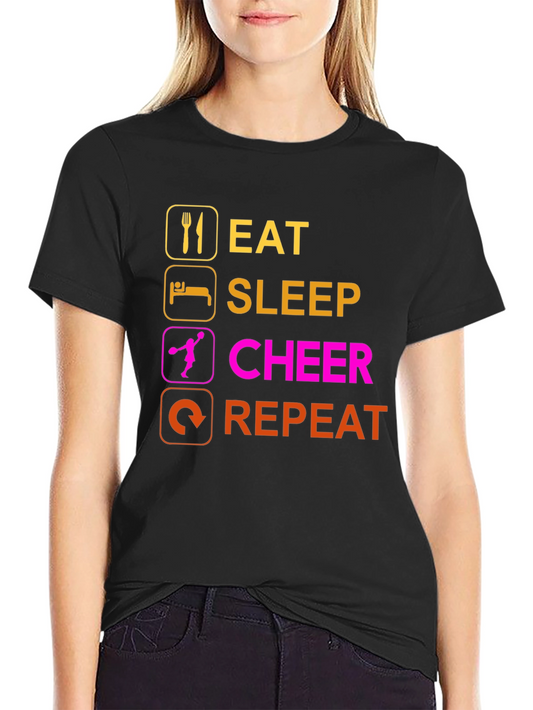 Eat Sleep Cheer Repeat T-Shirt
