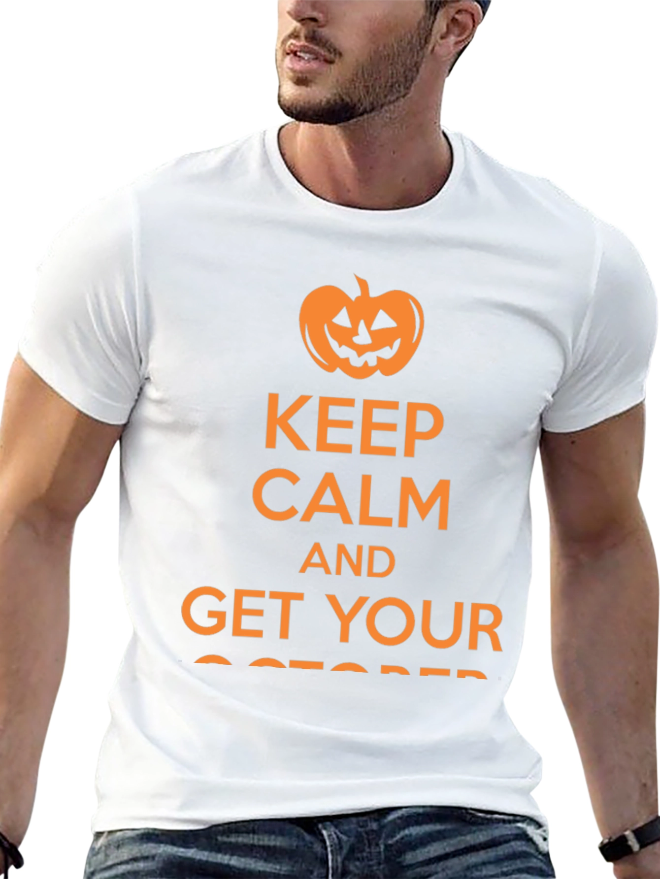 Keep Calm & Get Your October Pumpkin T-Shirt