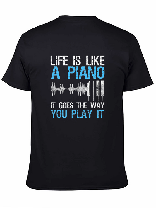 Life is Like a Piano Graphic T-Shirt