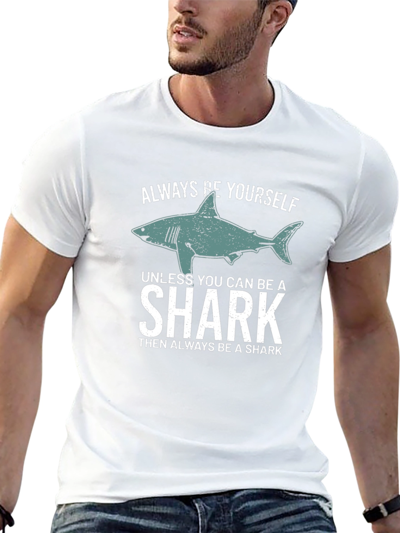 Always Be Yourself Shark Graphic Tee