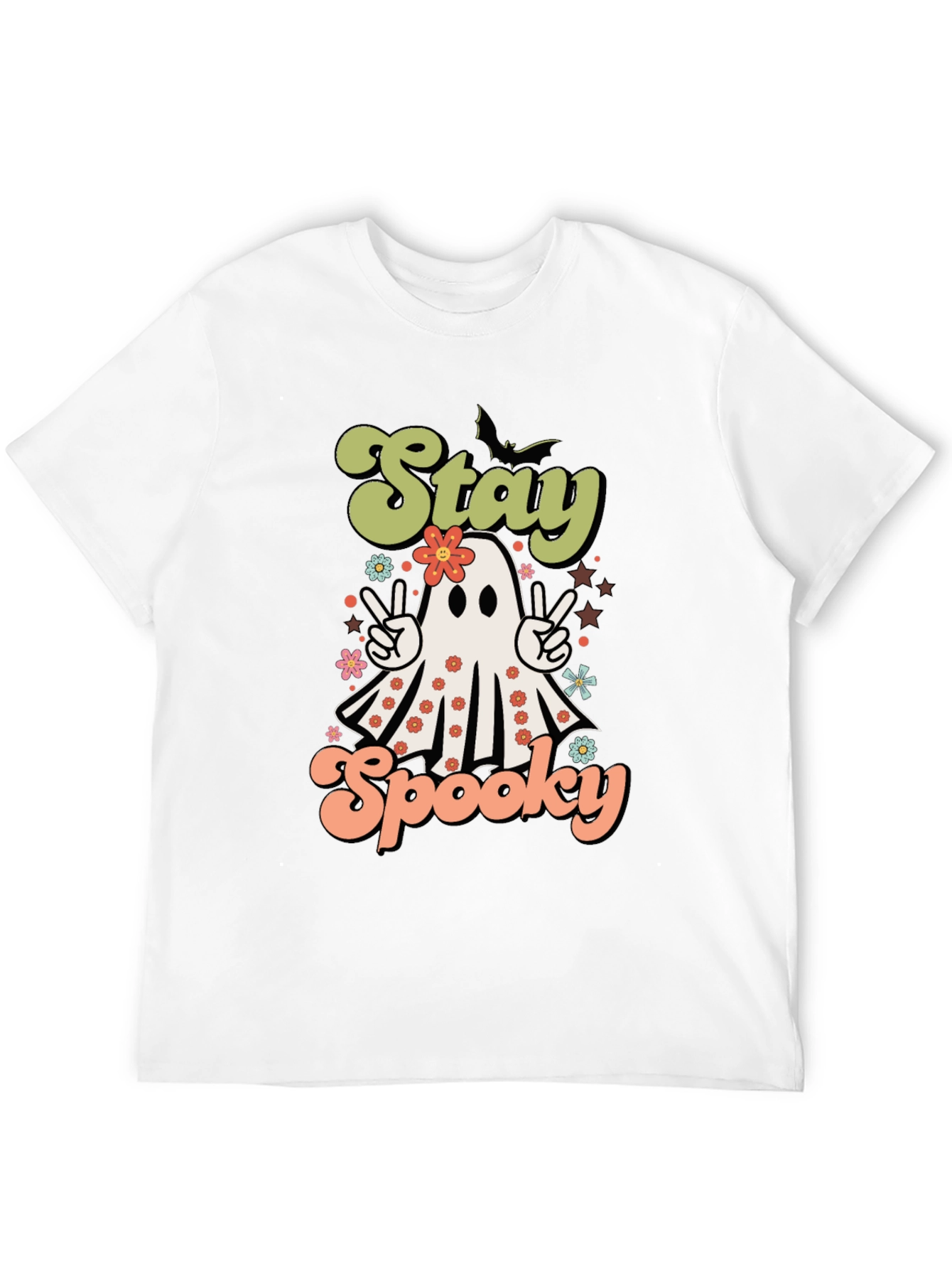 Stay Spooky Halloween T-Shirt Ghost Design