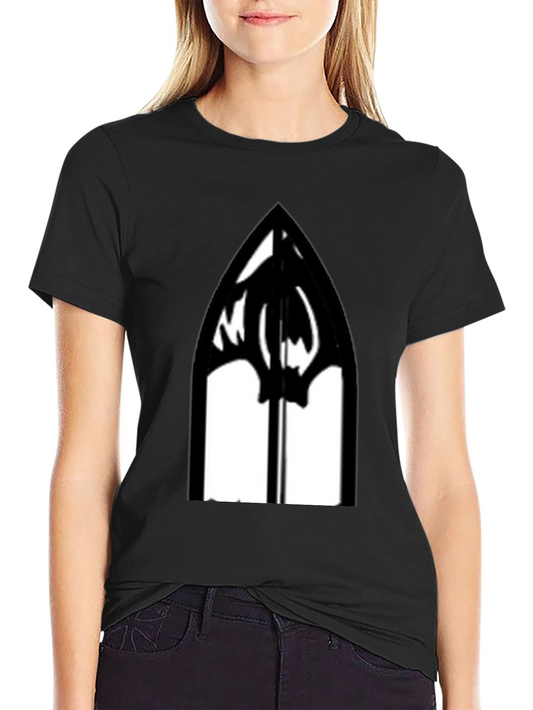 Gothic Window T-Shirt - Black Graphic Tee