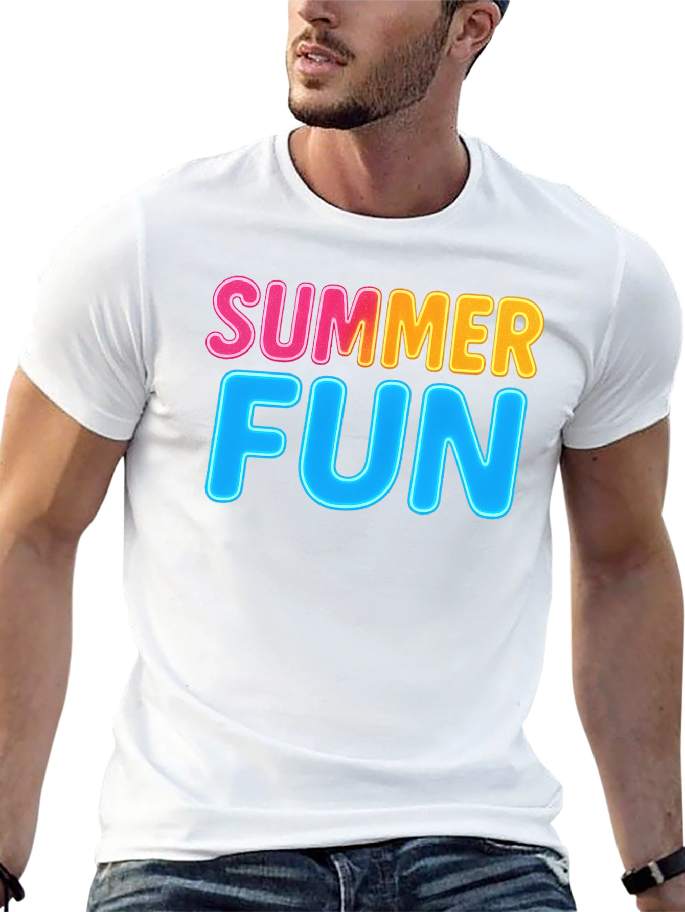 Summer Fun Black T-Shirt