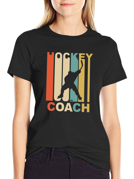 Hockey Coach Vintage Style Graphic Tee