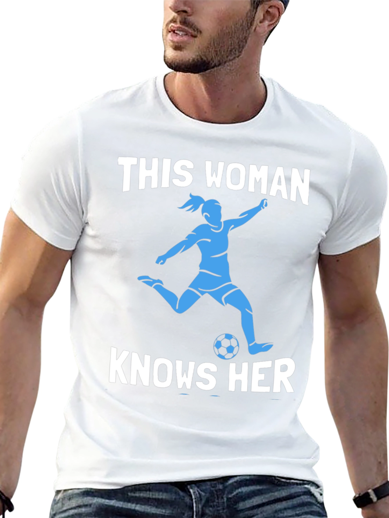 Soccer Woman Graphic Tee - Knows Her Stuff!