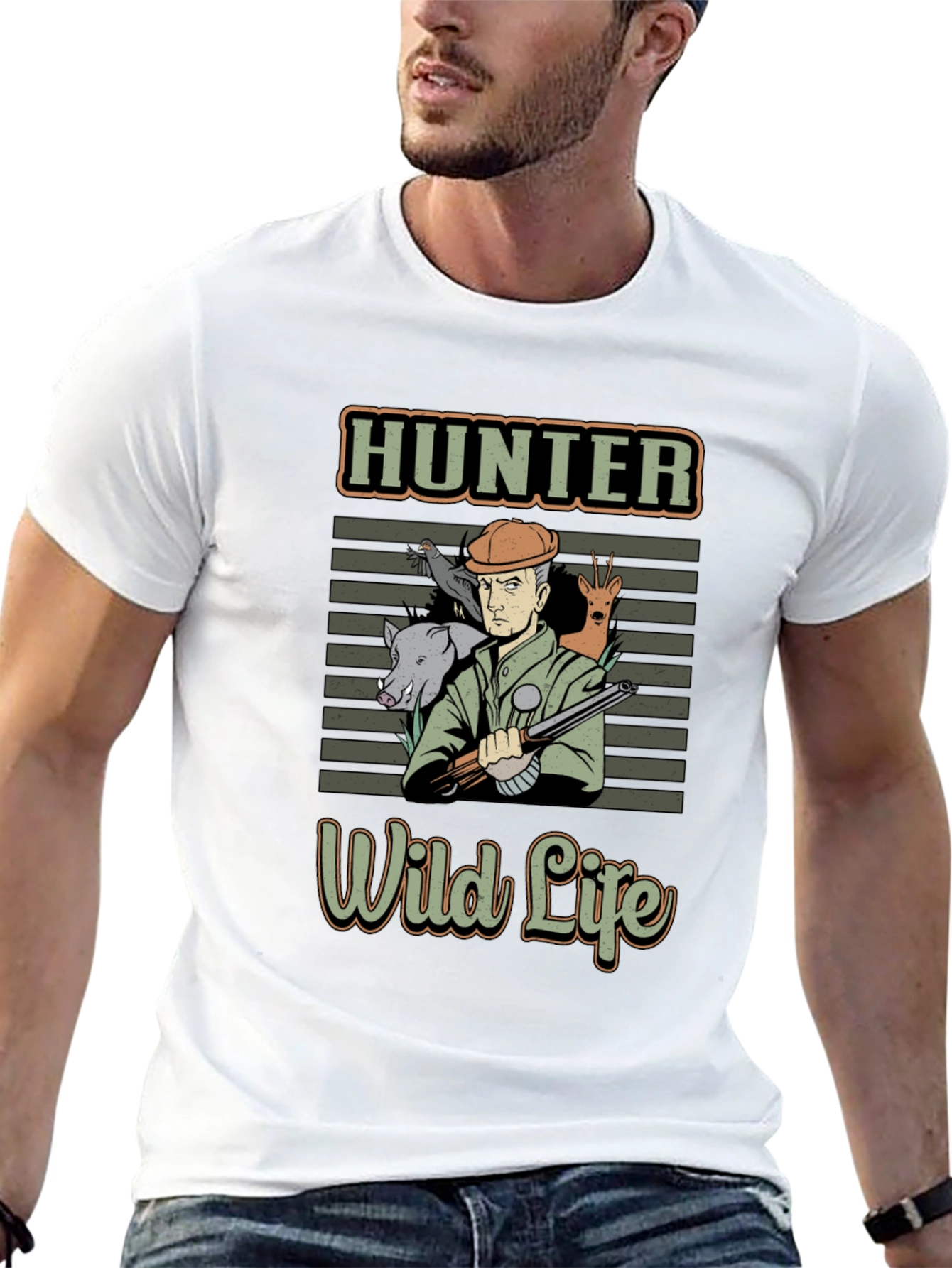 Hunter Wild Life Graphic T-Shirt