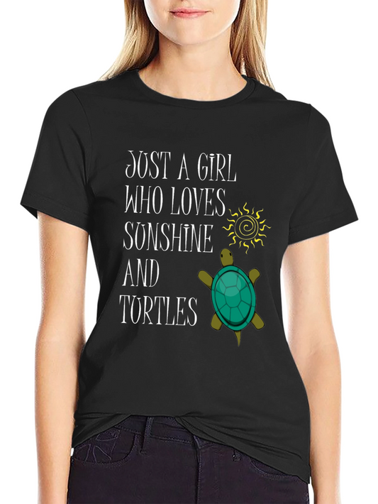 Girl Loves Sunshine & Turtles T-Shirt