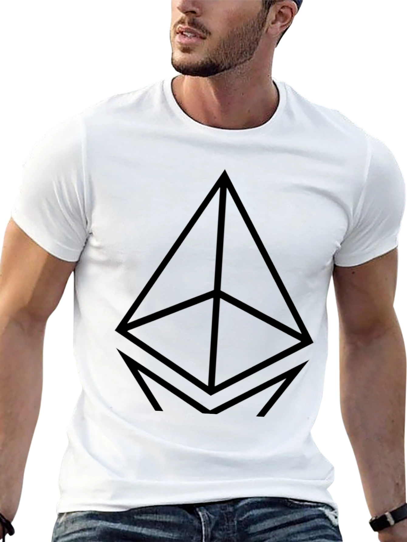 Ethereum Logo Black T-Shirt - Crypto Fashion