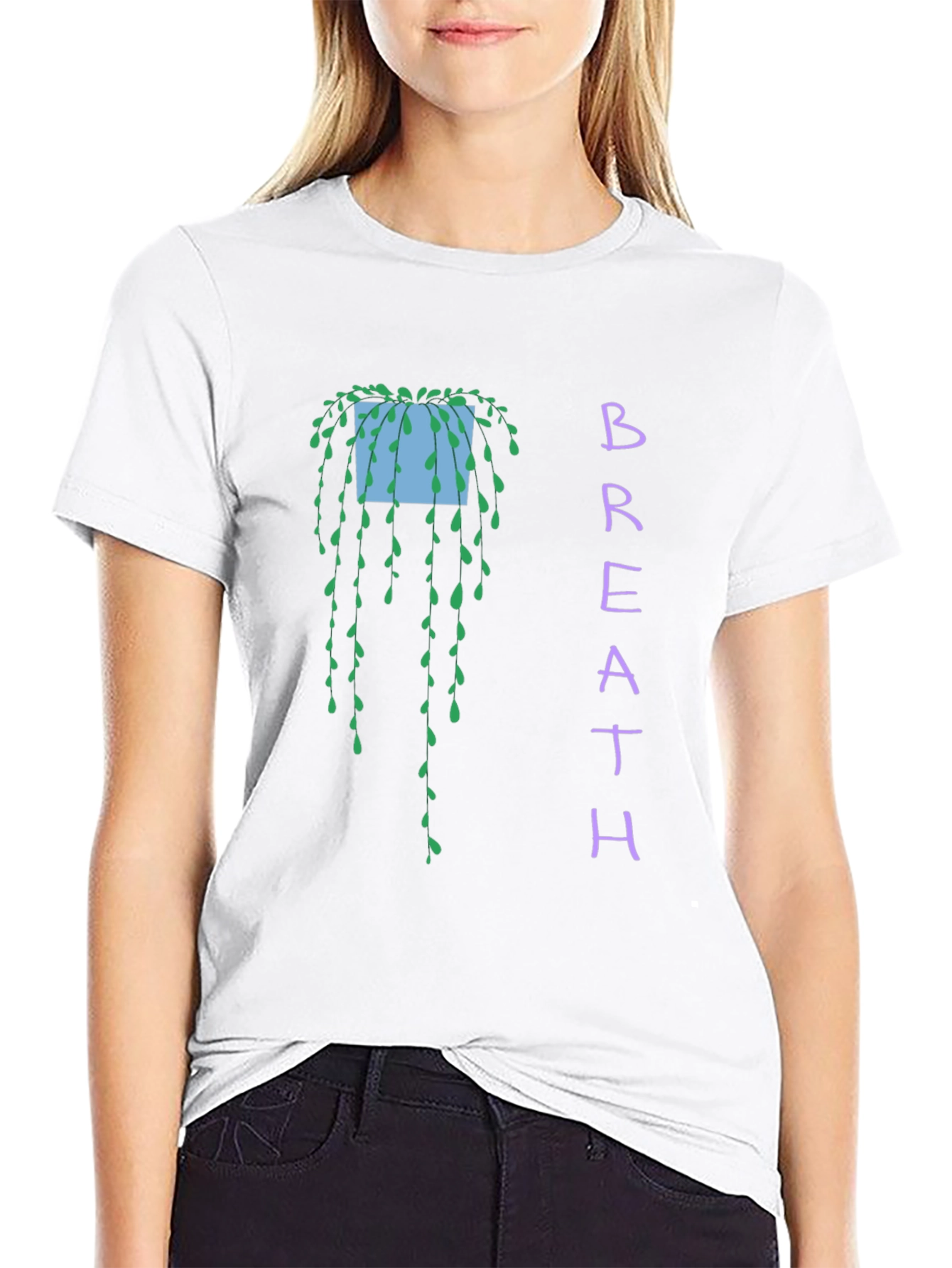 Breath Plant T-Shirt - Black