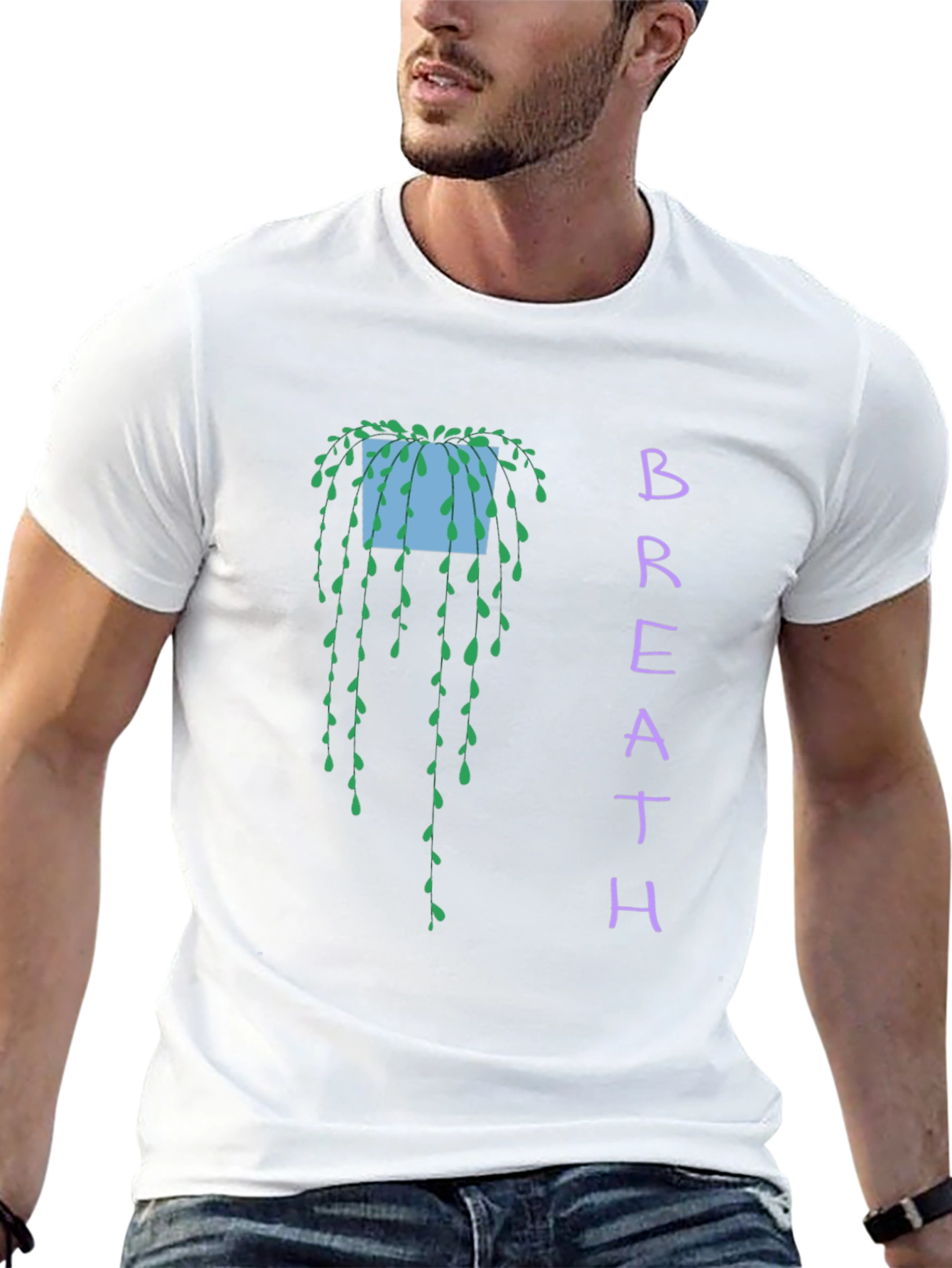 Breath Plant T-Shirt - Black