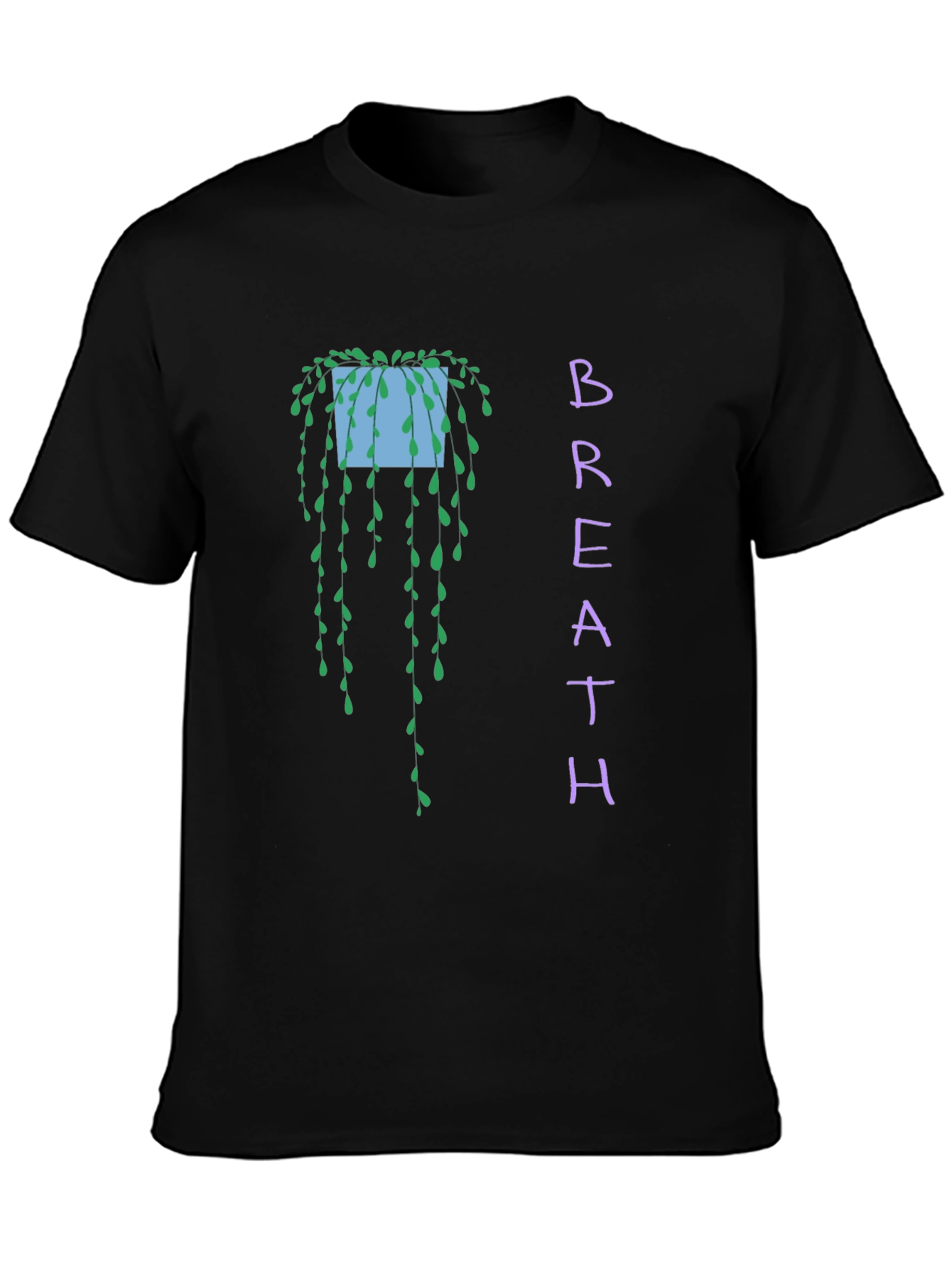 Breath Plant T-Shirt - Black