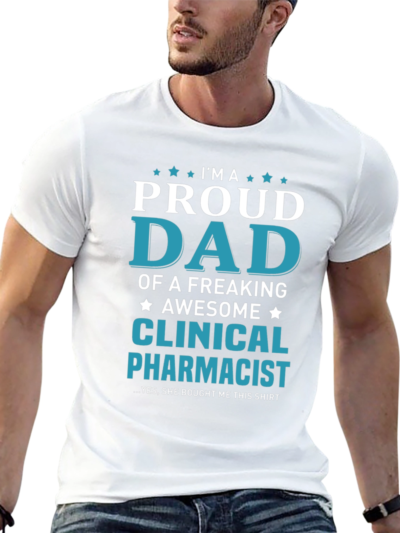 Proud Dad Clinical Pharmacist Graphic Tee