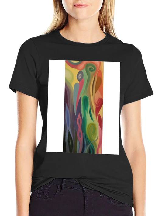 Abstract Art Graphic Tee - Modern Casual Style