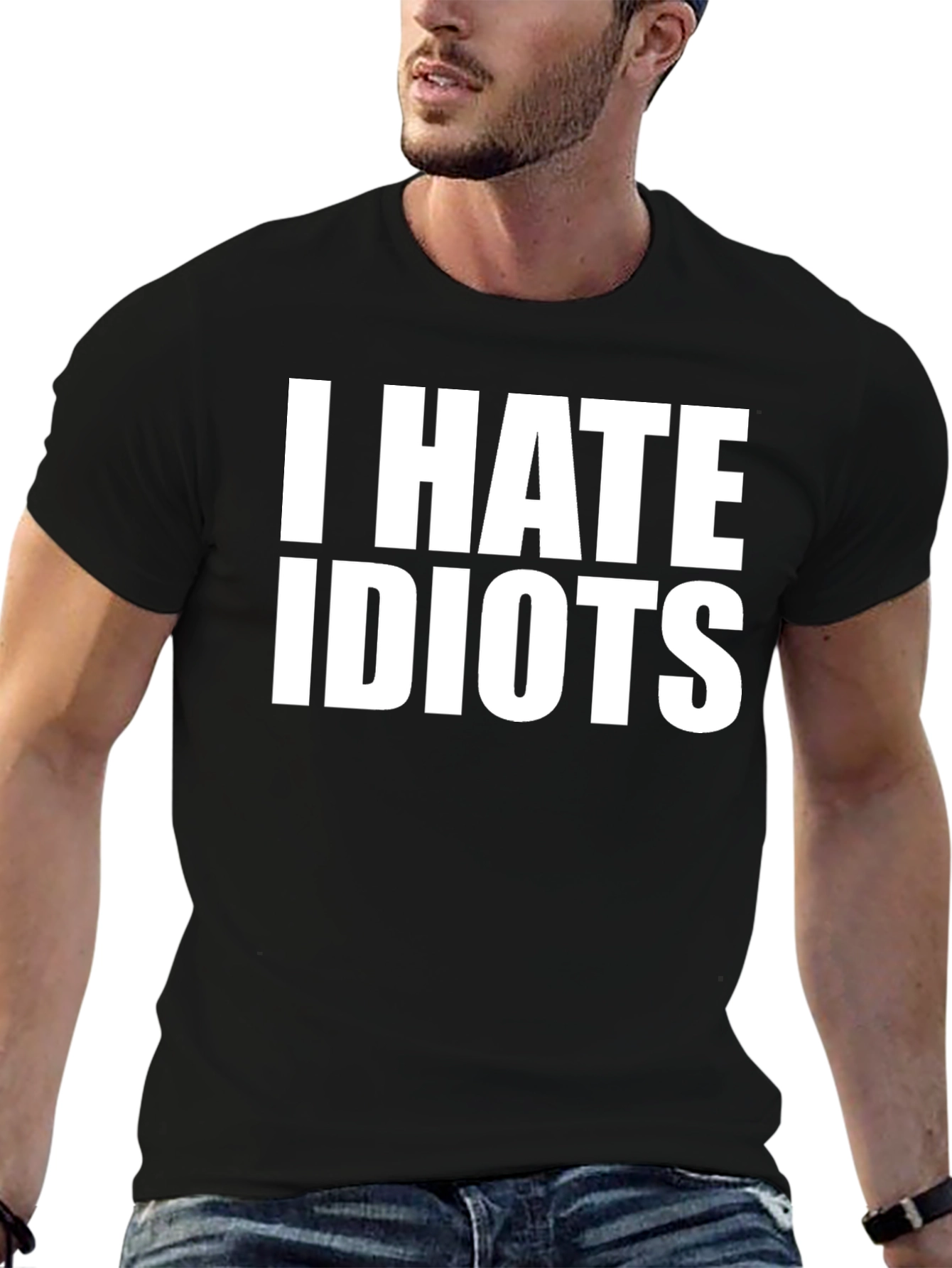 I Hate Idiots T-Shirt Funny Sarcastic Tee