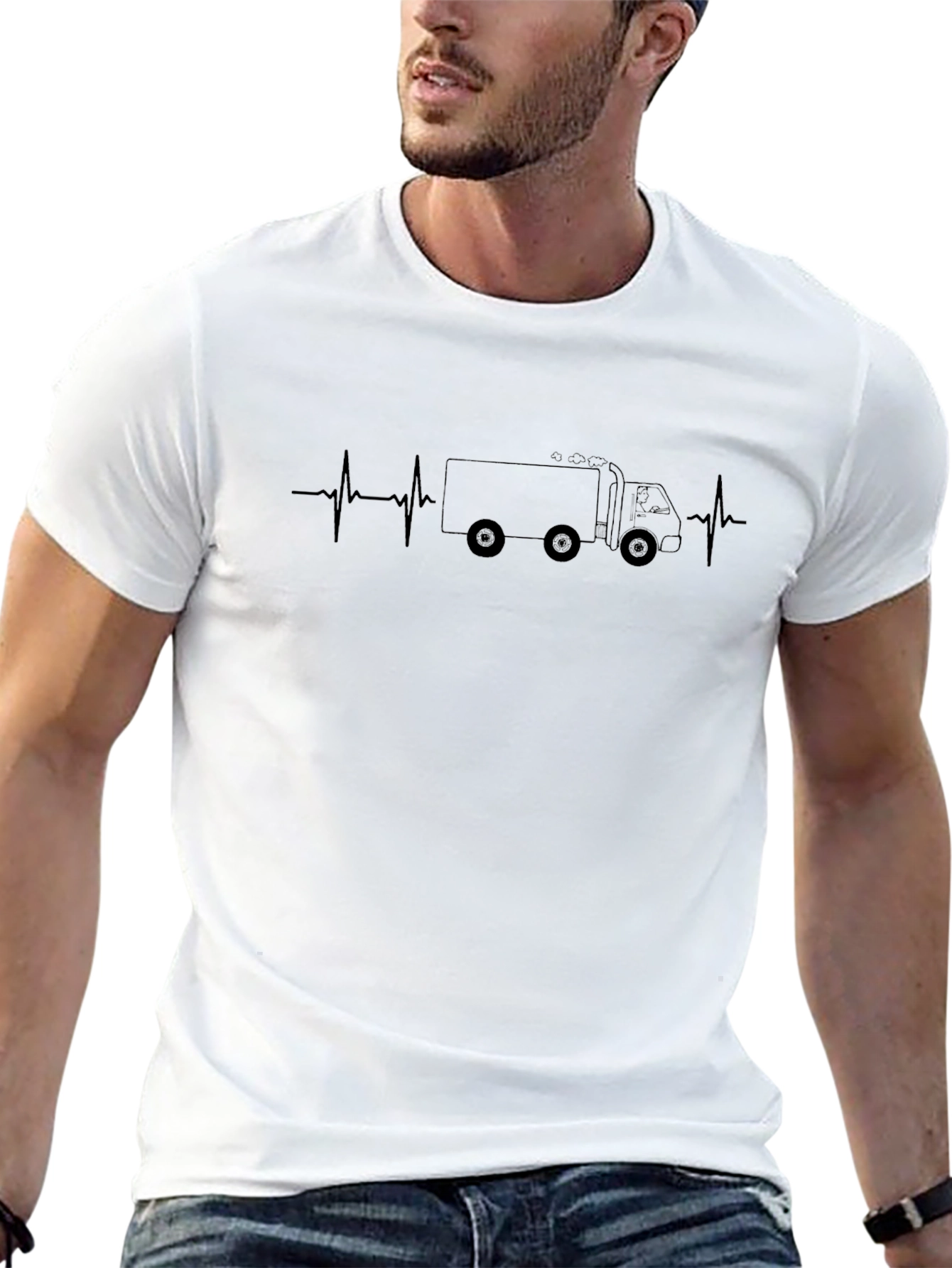 Garbage Truck Heartbeat T-Shirt