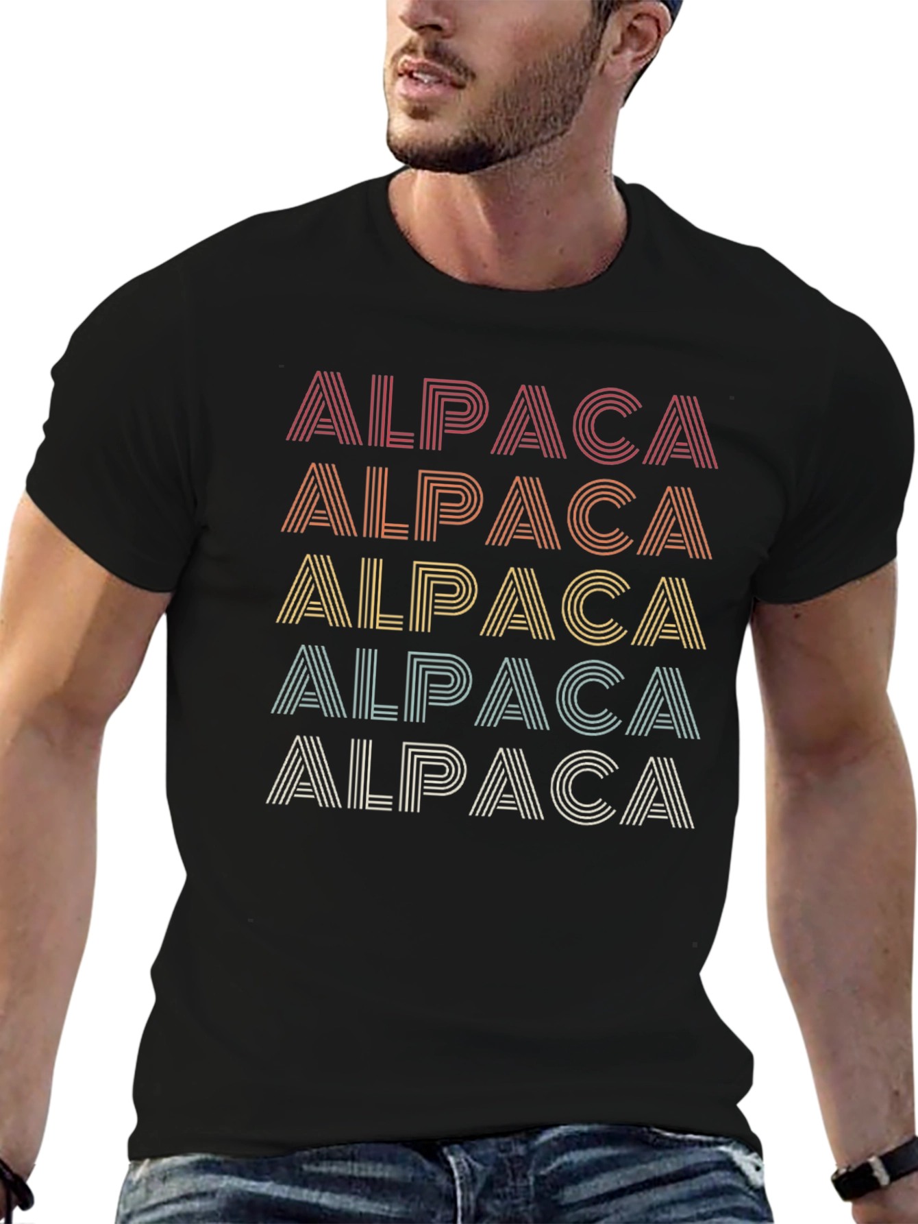Retro Alpaca T-Shirt - Stylish Graphic Tee