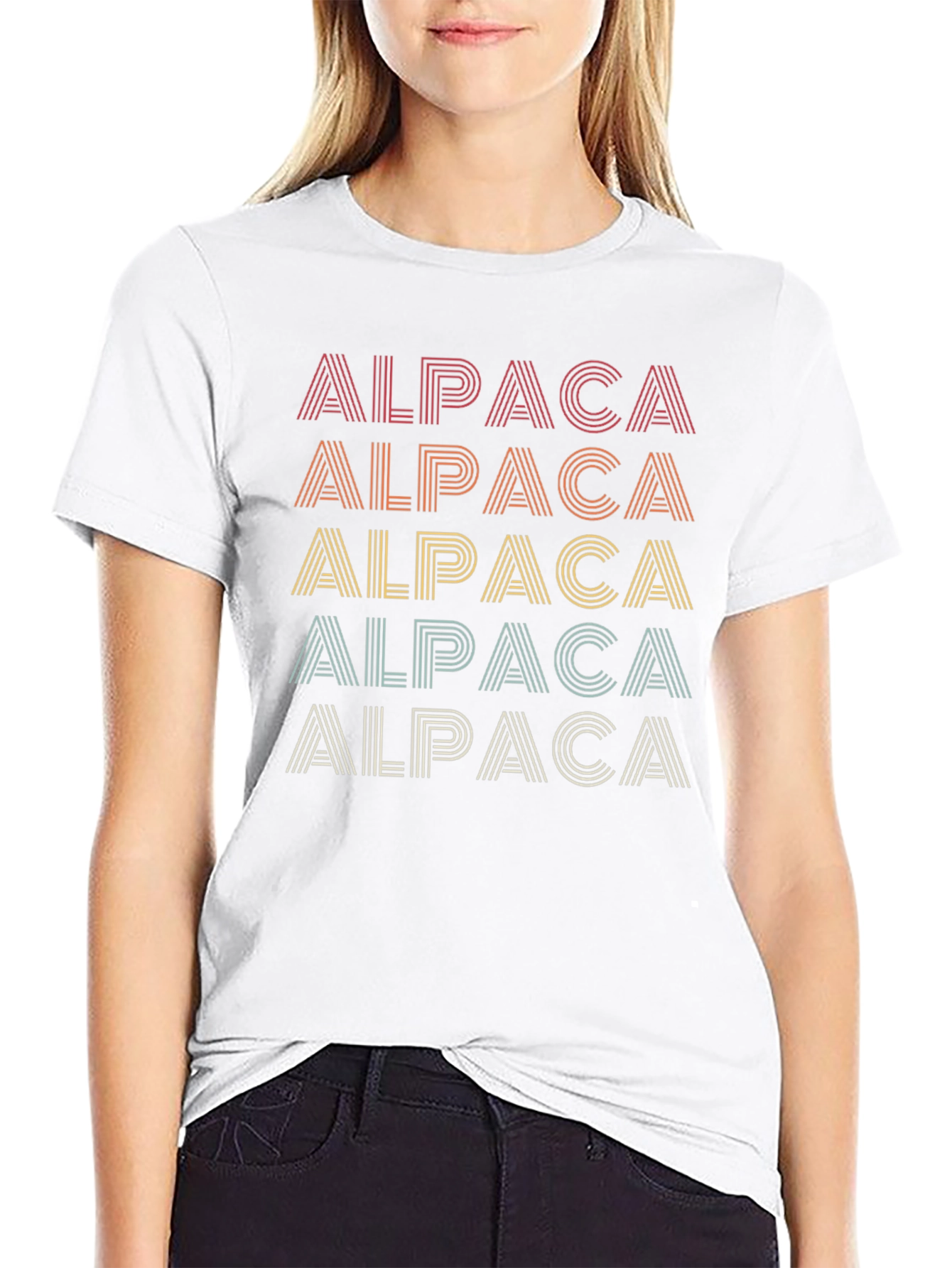 Retro Alpaca T-Shirt - Stylish Graphic Tee
