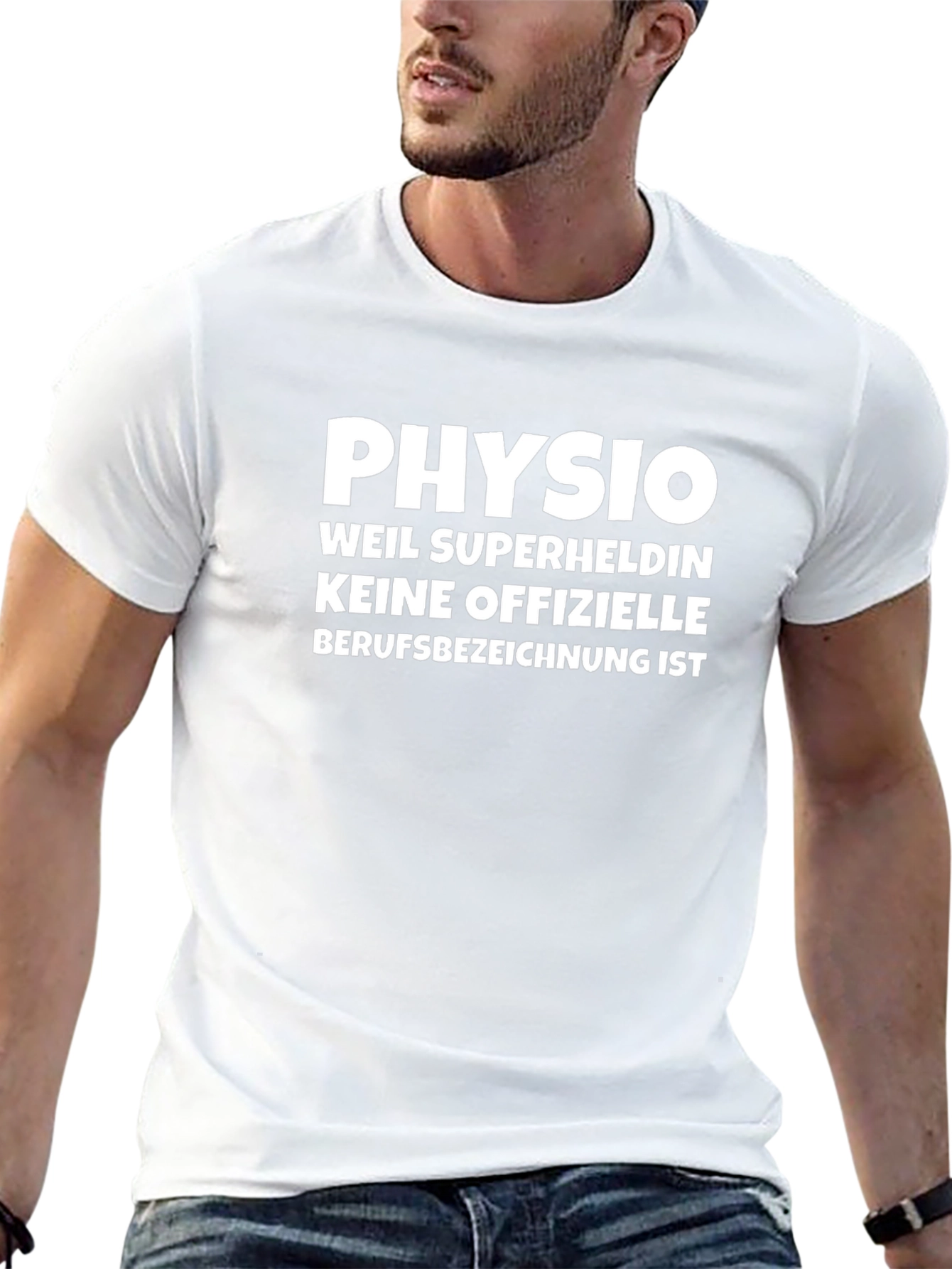 Physio Superhero T-Shirt - Funny German Physio Gift