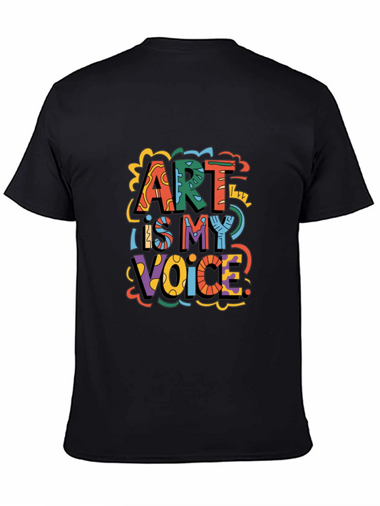 Art Is My Voice Graphic Tee - Artistic Expression Shirt