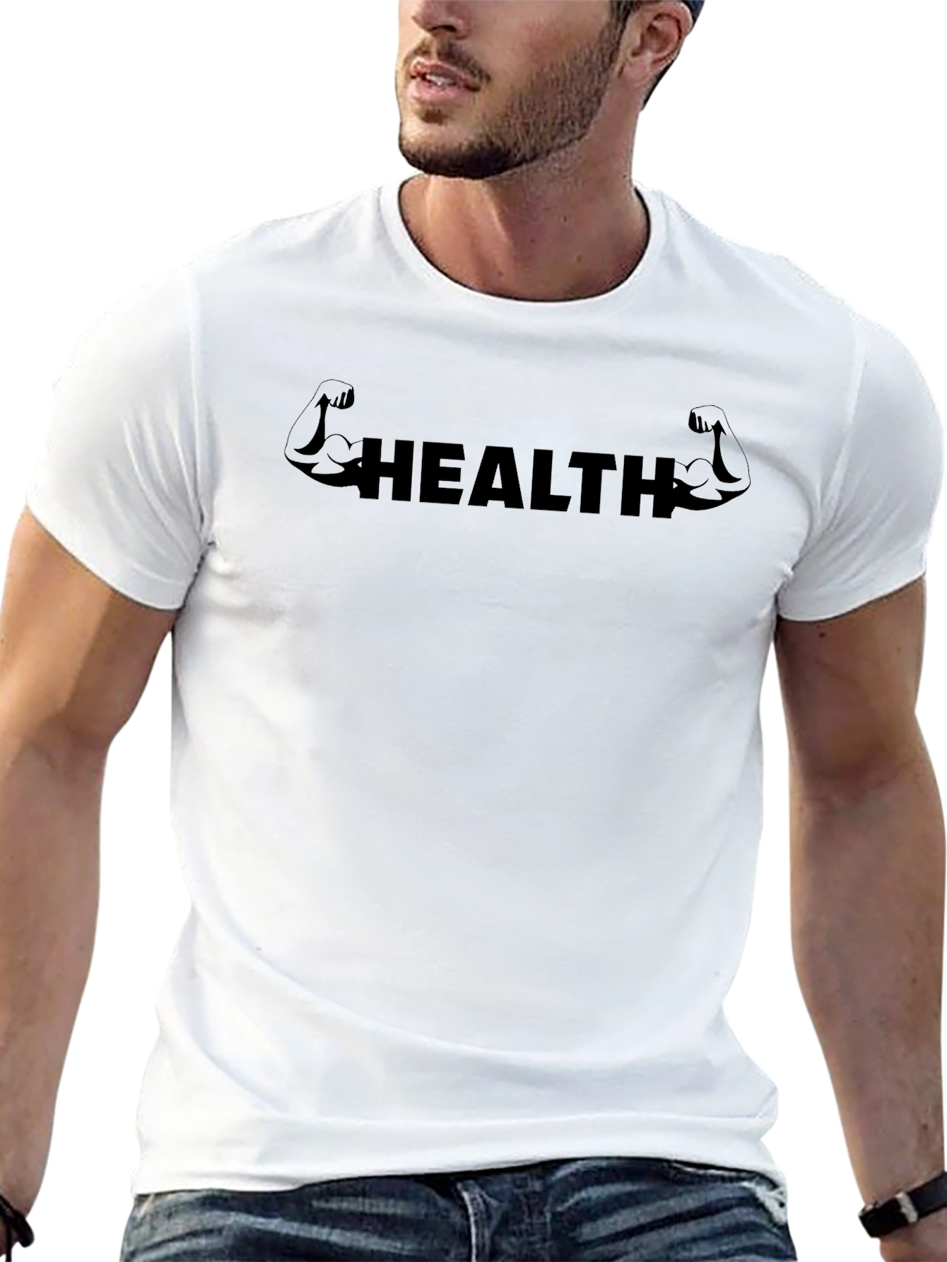 Health Buff Black T-Shirt