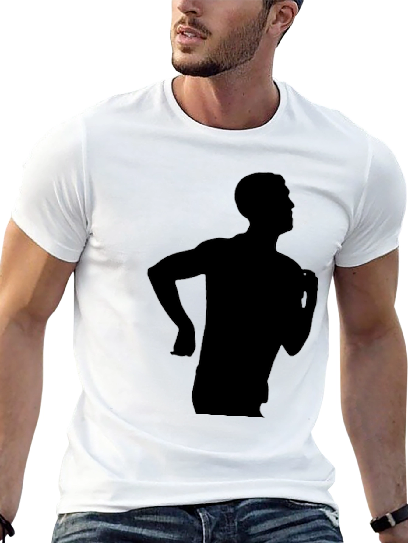 Silhouette Graphic Black T-Shirt