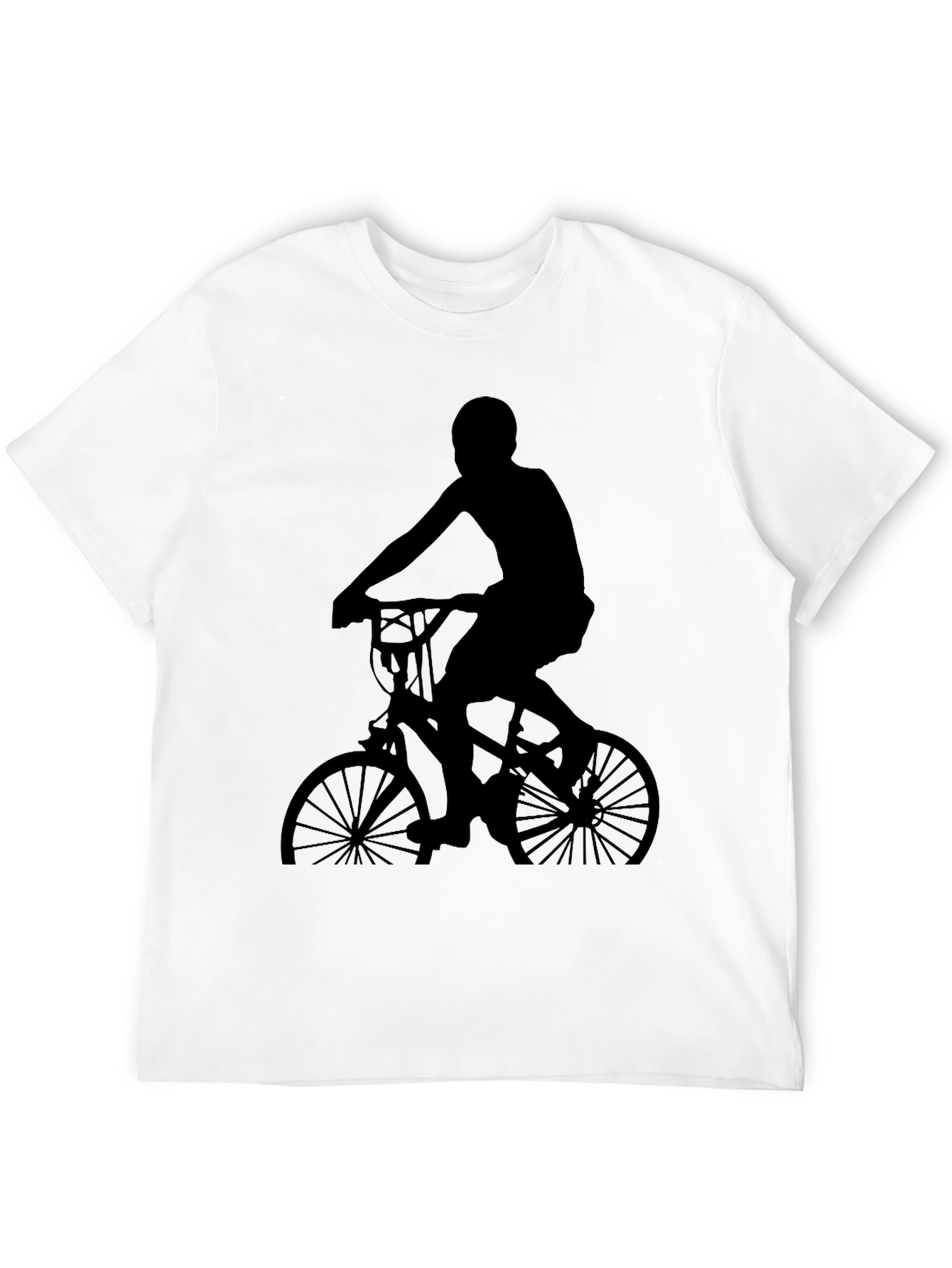 Black Bicycle Silhouette T-Shirt