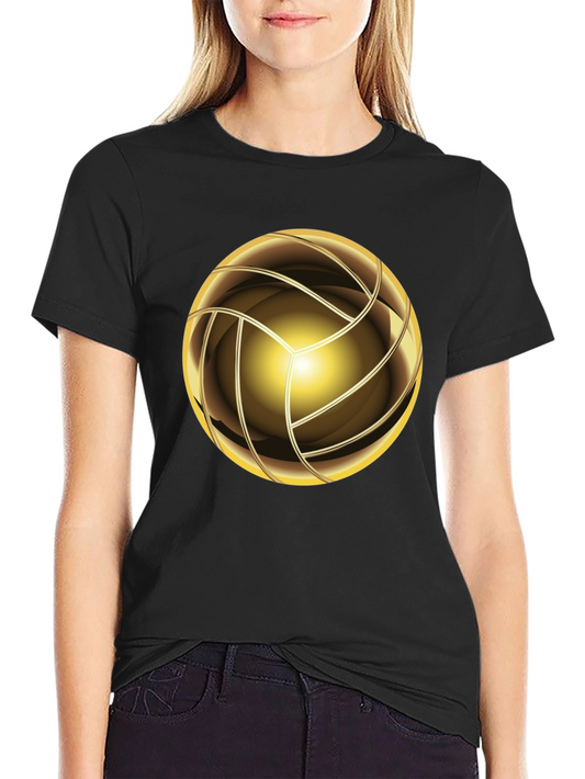 Golden Sphere Graphic Tee - Sleek Design Comfortable Fit