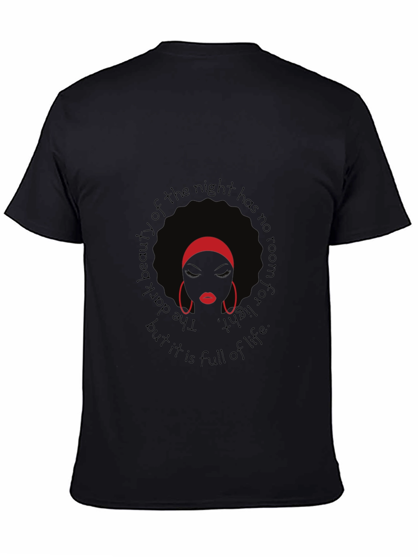 Afro Woman Graphic Tee - Dark Beauty T-Shirt