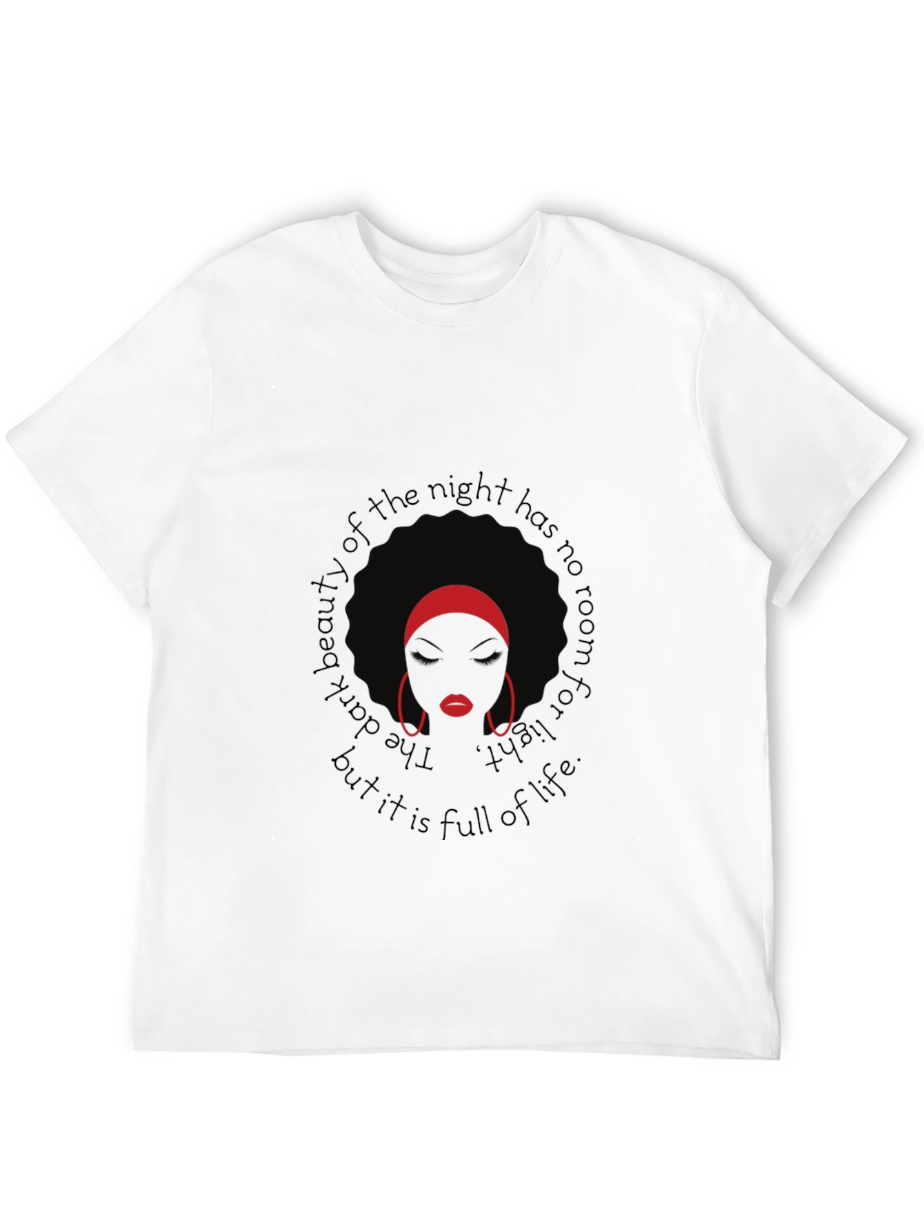 Afro Woman Graphic Tee - Dark Beauty T-Shirt