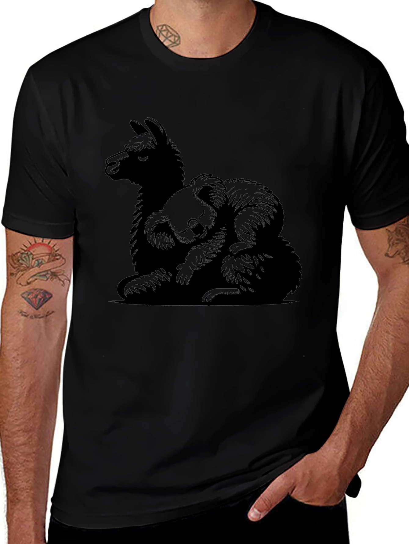 Llama & Koala Graphic Tee - Cozy Comfort