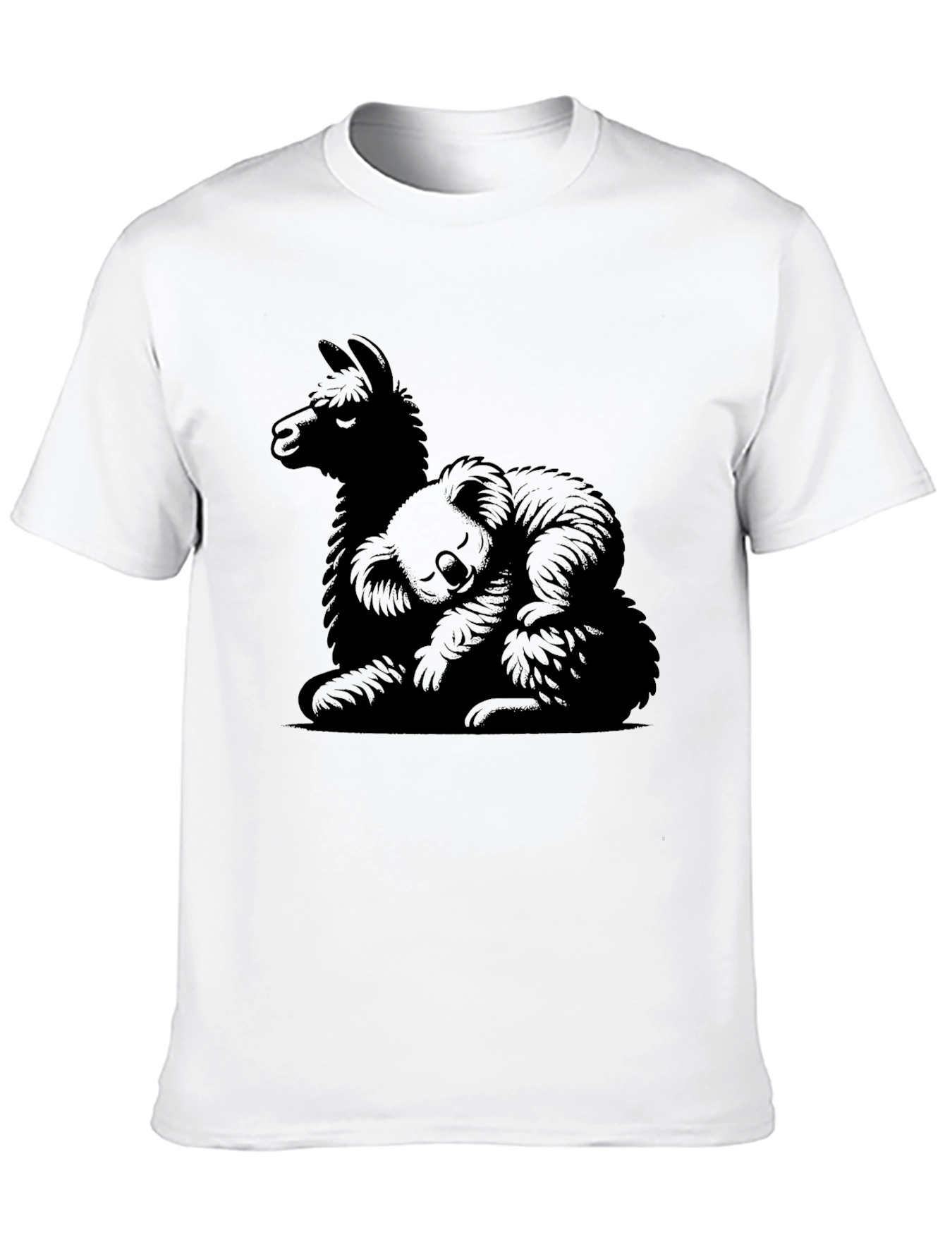 Llama & Koala Graphic Tee - Cozy Comfort