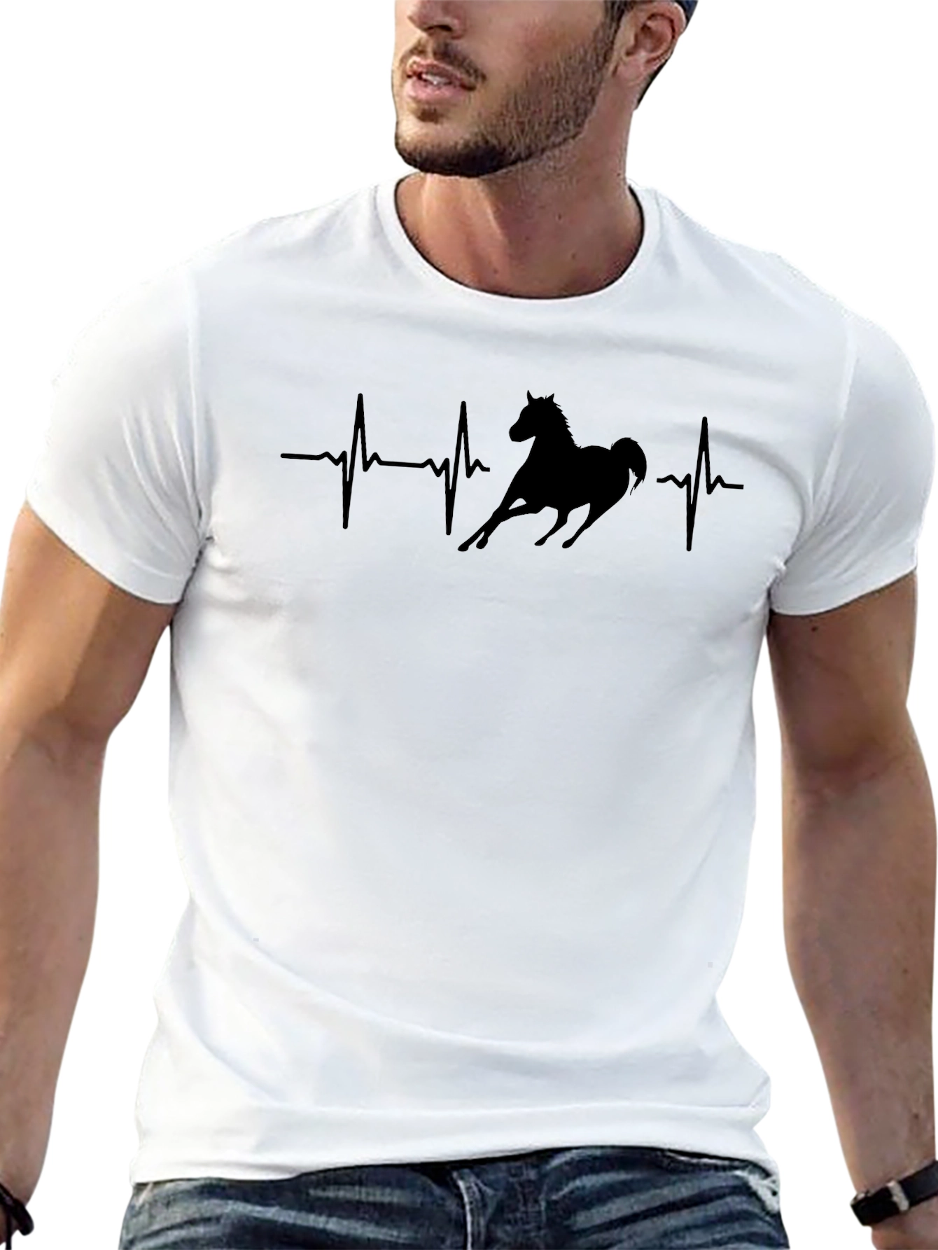 Horse Heartbeat Graphic Tee