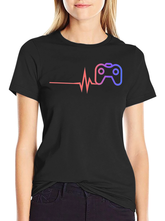 Gamer Heartbeat T-Shirt - Cool Gaming Tee
