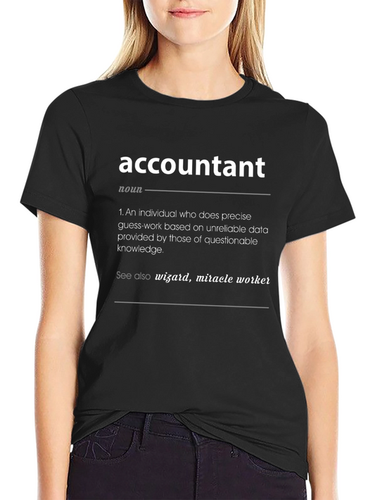 Accountant Definition Graphic Tee - Novelty Job Title T-Shirt