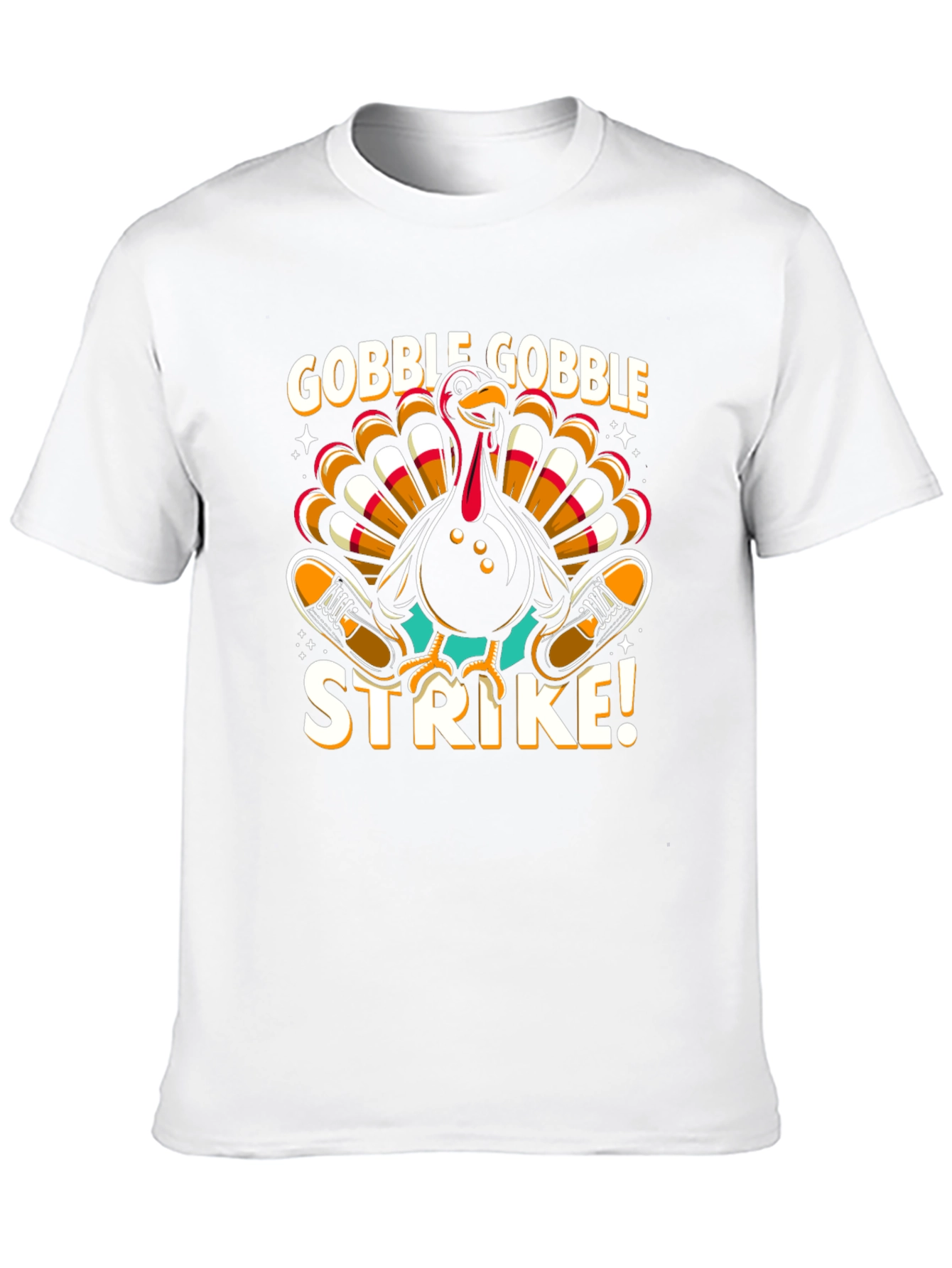 Gobble Gobble Strike Bowling Turkey T-Shirt