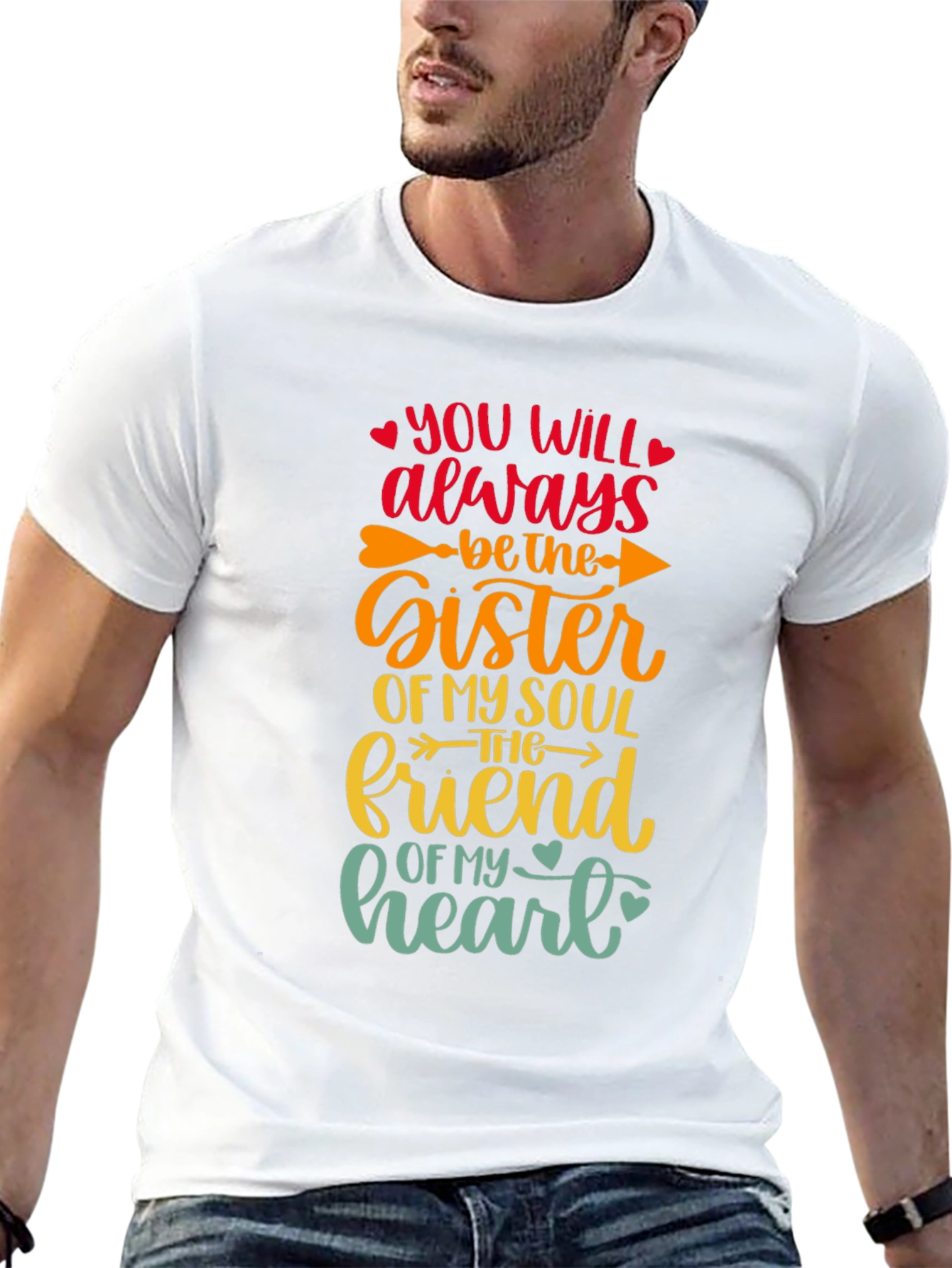 Sister Soul Friend Graphic T-Shirt - Trendy Comfort