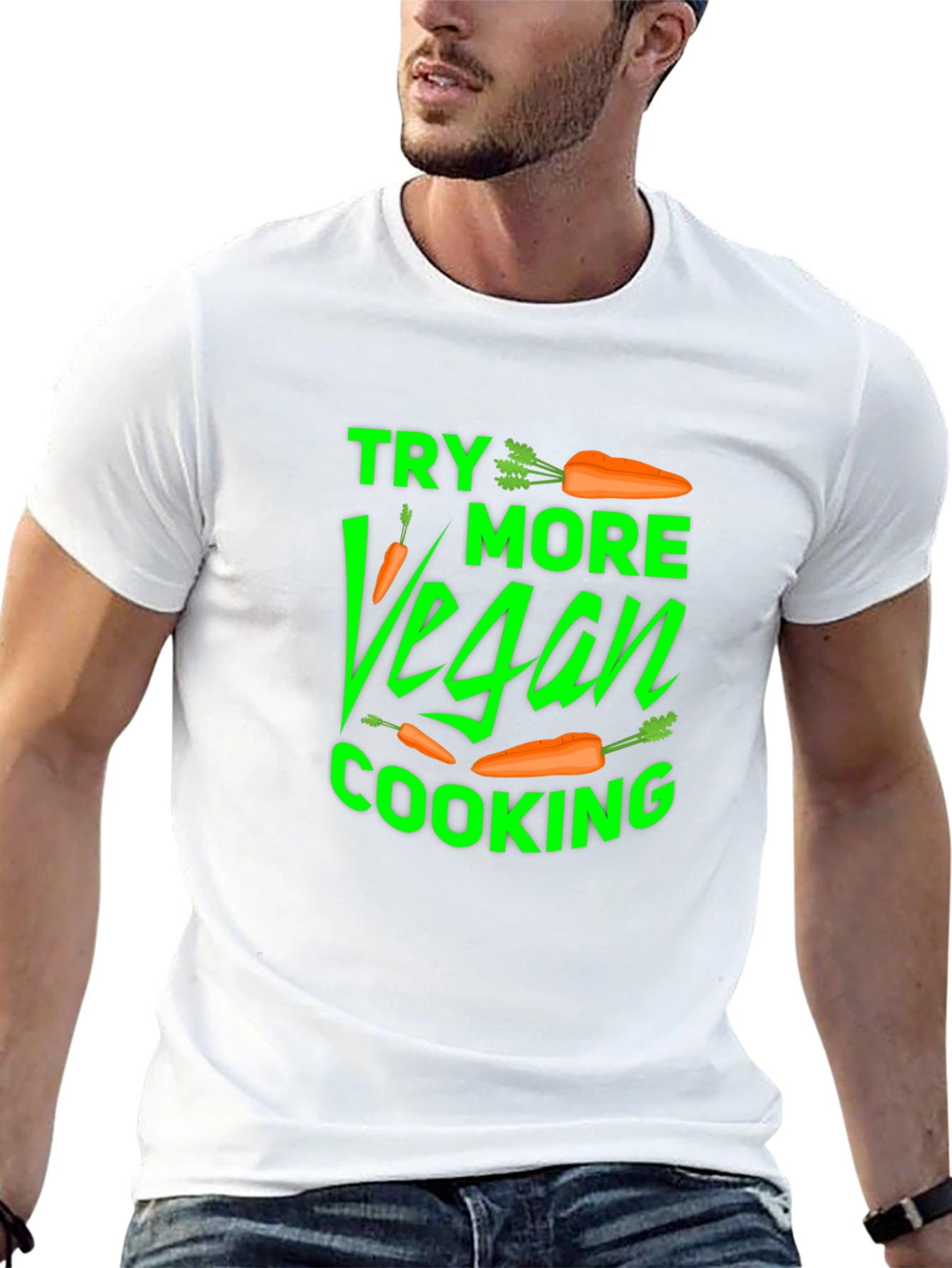 Vegan Cooking T-Shirt - Try More Vegan