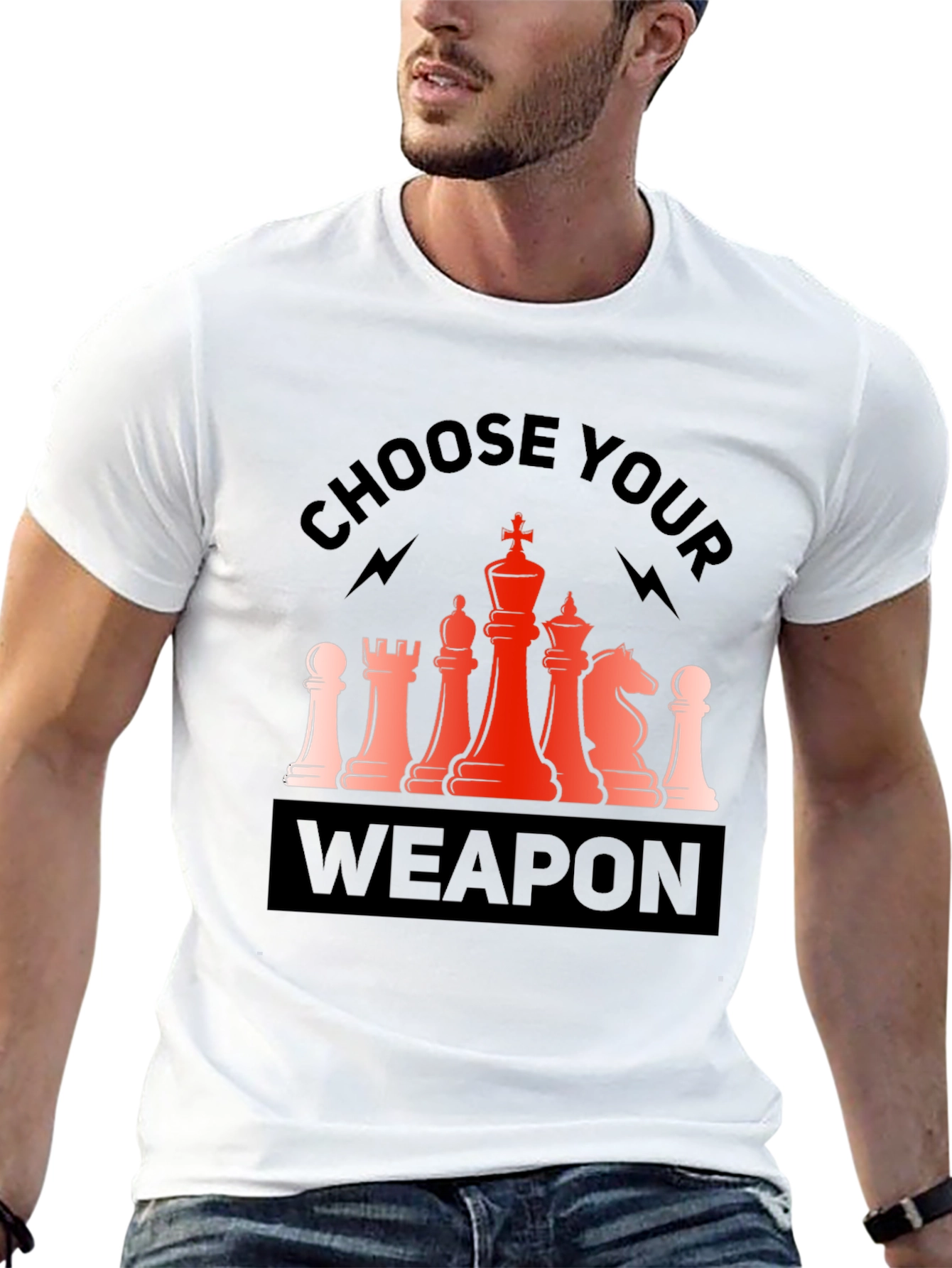 Chess Weapon Tee: Choose Your Strategy