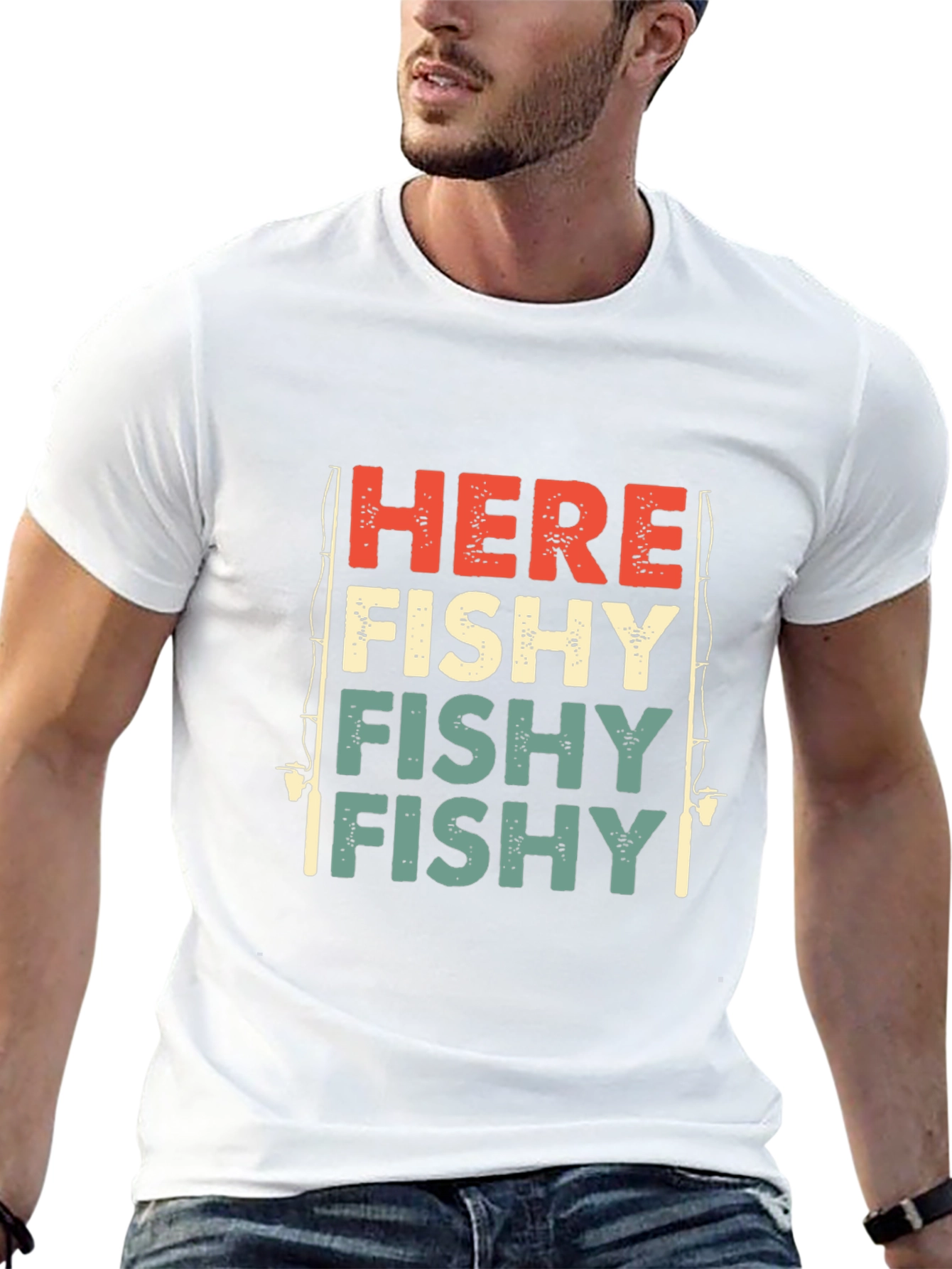 Here Fishy Fishy Graphic T-Shirt