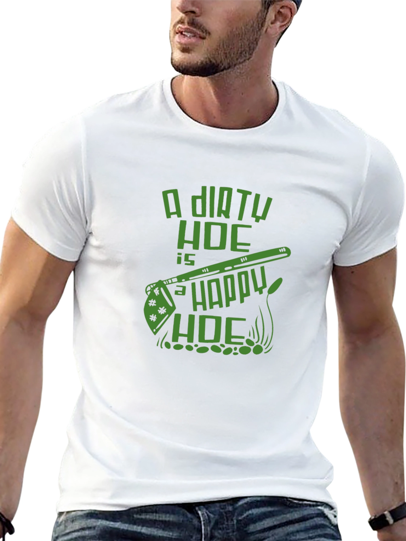 Dirty Hoe Happy Hoe Graphic T-Shirt