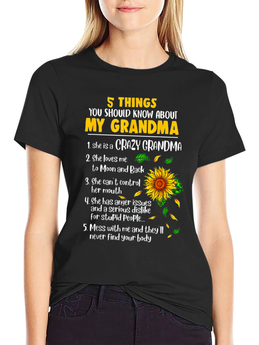 5 Things About My Grandma T-Shirt