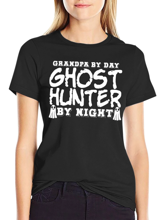 Grandpa Ghost Hunter Black T-Shirt